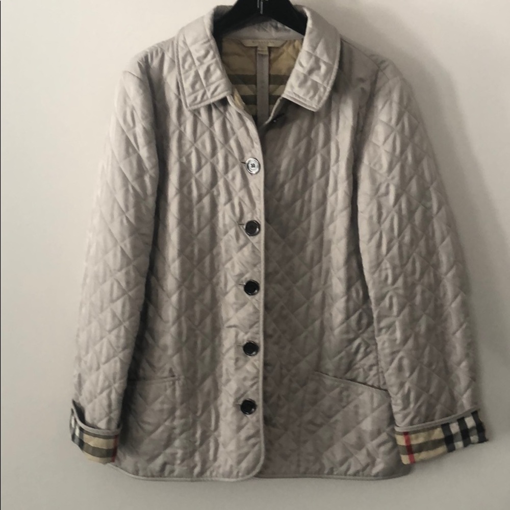 Burberry Brit Button Down Classic Quilted Jacket